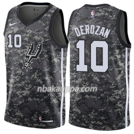San Antonio Spurs DeMar DeRozan 10 Nike City Edition Musta Pelipaidat Swingman - Miesten